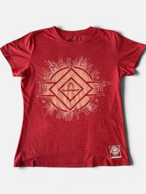 American Fighter Red Graphic Tee